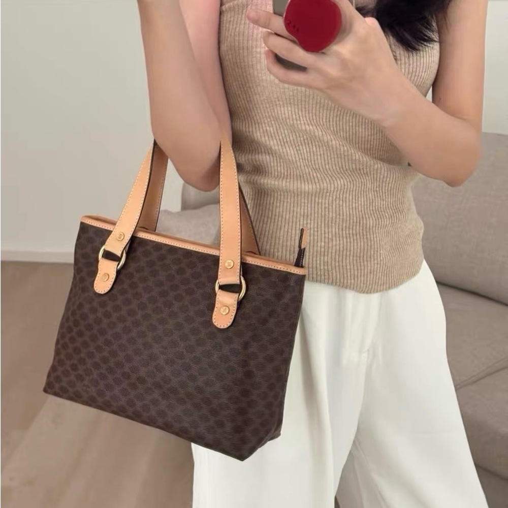 Celine Macadam Tote Bag PVC Brown – Authentic - Picture 16 of 16